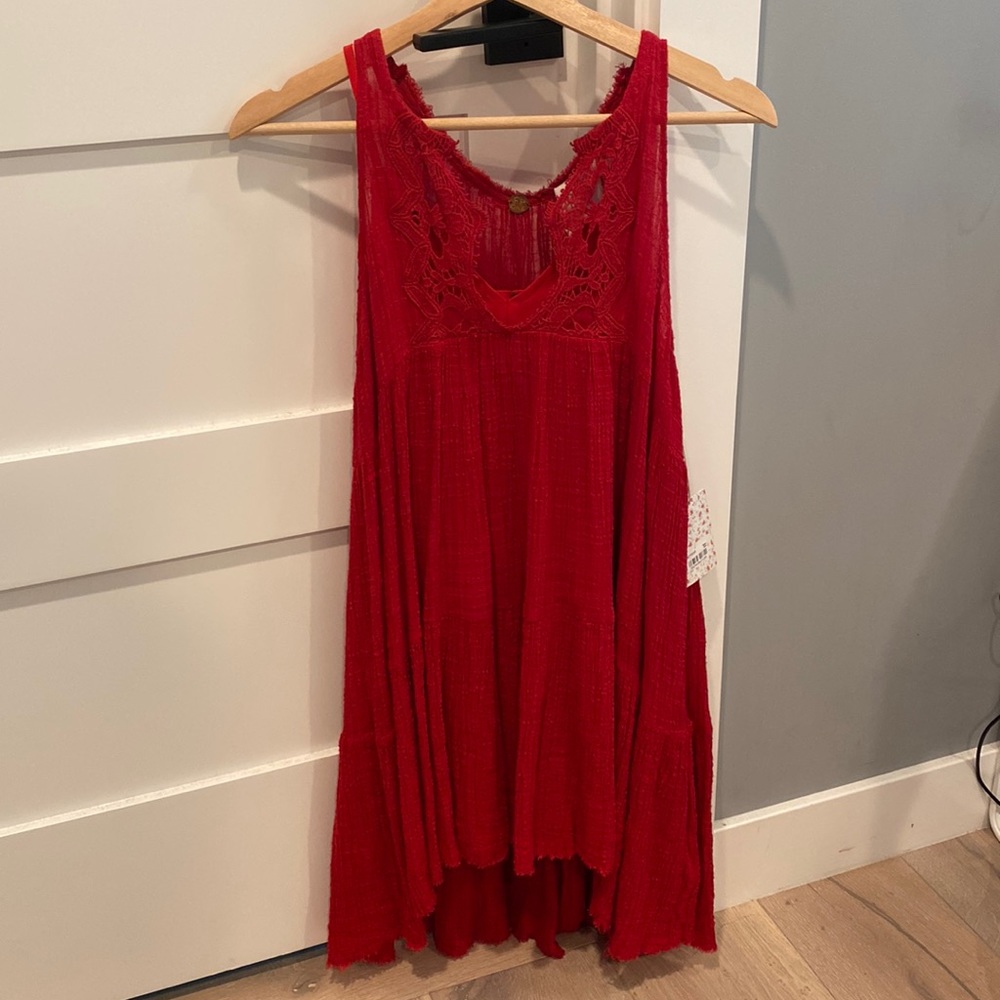 Free People red dress NWT